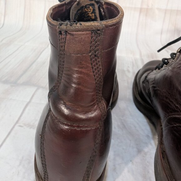 Vintage Chippewa Original Cordovan Leather Men's Work Boots - Picture 6 of 13